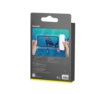 Baseus universal waterproof cover phone case (max 7.2&#39;&#39;) for swimming pool IPX8 white (ACFSD-D02)