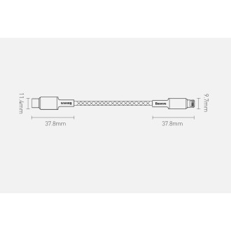 Baseus CATLGD-A02 Lightning - USB-C PD cable 20W 480Mb/s 2m - white