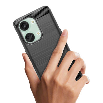 Carbon Case silicone case for OnePlus Ace 2V/OnePlus Nord 3 - black