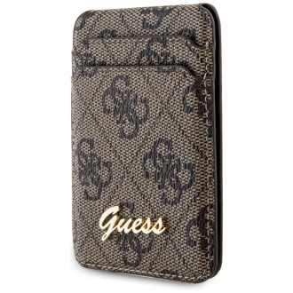 Pouzdro Guess Wallet Slot pro karty GUWMSHG4SHW - hnědé MagSafe 4G Classic Logo