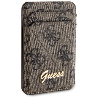 Pouzdro Guess Wallet Slot pro karty GUWMSHG4SHW - hnědé MagSafe 4G Classic Logo