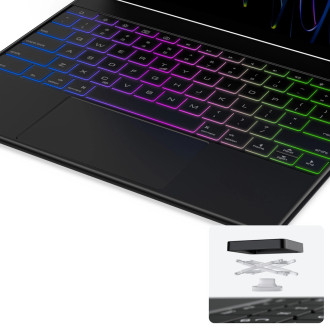 Dux Ducis Keyboard (MK Series) Case with Bluetooth Keyboard for iPad Pro 12.9" 2020-2022 - Black