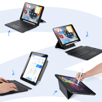 Dux Ducis DK Series Bluetooth Keyboard Case for Apple iPad 7/8/9 10.2&#39;&#39;/iPad Air 3/iPad Pro 10.5&#39;&#39; (2017) - Black