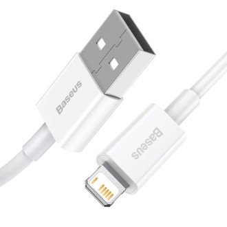 Baseus Superior USB - Lightning kabel 2,4A 1 m Bílý (CALYS-A02)