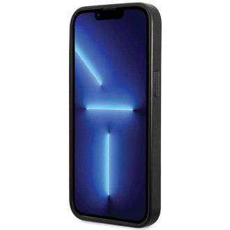 Guess Leather 4G Stamped case for iPhone 15 - black