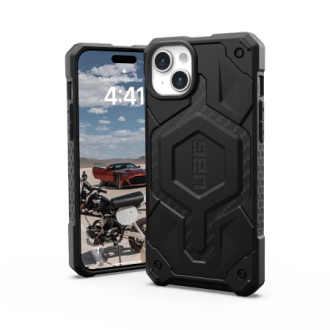 UAG Monarch Pro case with MagSafe for iPhone 15 Plus - black carbon