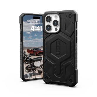 UAG Monarch Pro case with MagSafe for iPhone 15 Pro Max - black carbon