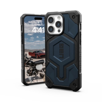 UAG Monarch Pro case with MagSafe for iPhone 15 Pro Max - dark blue