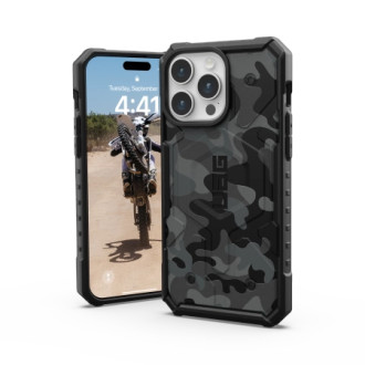 UAG Pathfinder MagSafe case for iPhone 15 Pro Max - black camouflage