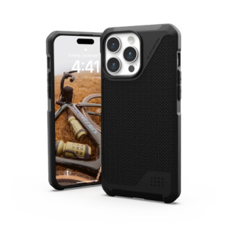 UAG Metropolis LT MagSafe case for iPhone 15 Pro Max - black kevlar