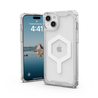 UAG Plyo MagSafe case for iPhone 15 Plus - transparent and white