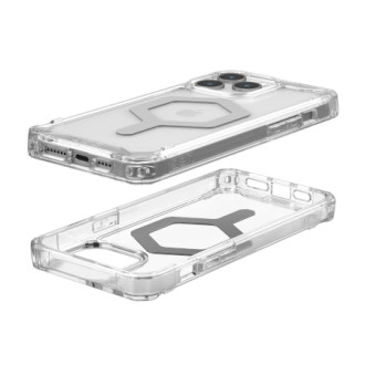 UAG Plyo MagSafe case for iPhone 15 Pro Max - transparent and silver