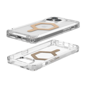 UAG Plyo MagSafe case for iPhone 15 Pro Max - transparent and silver