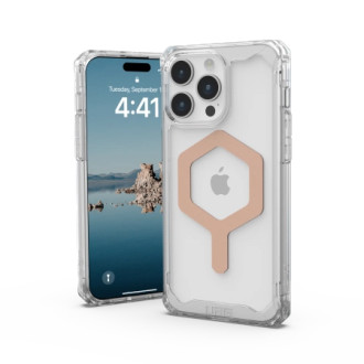 UAG Plyo MagSafe case for iPhone 15 Pro Max - transparent and silver