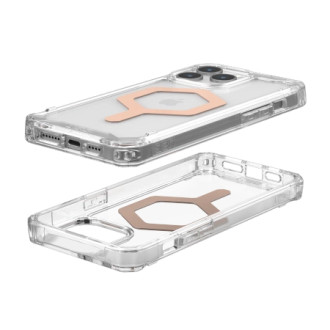 UAG Plyo MagSafe case for iPhone 15 Pro Max - transparent and silver