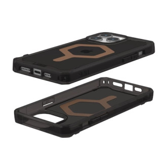 UAG Plyo MagSafe case for iPhone 15 Pro Max - black and brown