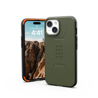 UAG Civilian MagSafe case for iPhone 15 - green