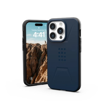 UAG Civilian MagSafe case for iPhone 15 Pro - dark blue