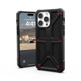 UAG Monarch case for iPhone 15 Pro Max - black kevlar