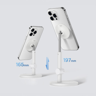 Magnetický stojánek Baseus MagPro na telefon - bílý