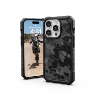 UAG Pathfinder case for iPhone 15 Pro - black camouflage