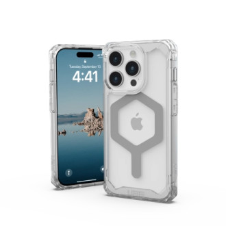 UAG Plyo MagSafe case for iPhone 15 Pro - transparent and silver