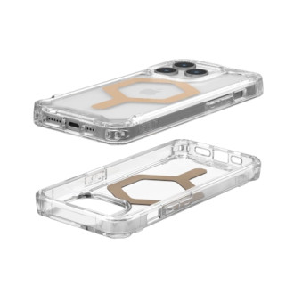 UAG Plyo MagSafe case for iPhone 15 Pro - transparent and gold