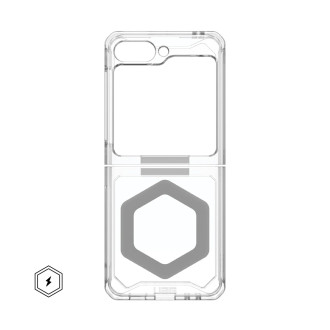 UAG Plyo Pro case with magnetic module for Samsung Galaxy Flip 5 - transparent-gray