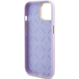 Guess Glitter Glossy Script case for iPhone 15 - lilac