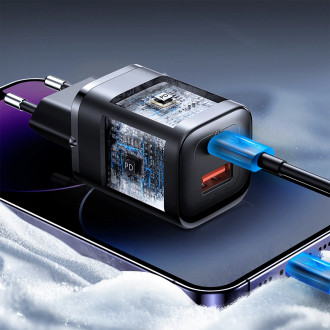 Rychlá nástěnná nabíječka Joyroom JR-TCF08EU Speed ​​​​Series 30W PD/QC/AFC/FCP – černá