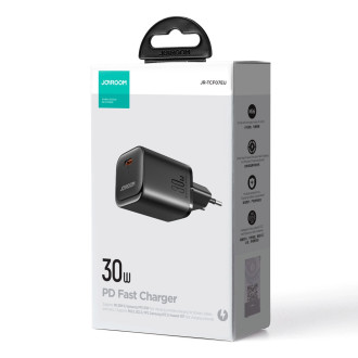 Joyroom JR-TCF07EU Speed ​​​​Series 30W USB-C PD/QC/AFC/FCP nástěnná nabíječka – černá
