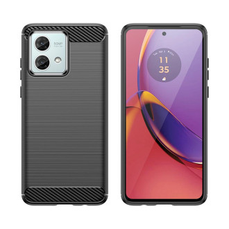 Carbon Case for Motorola Moto G84 - black