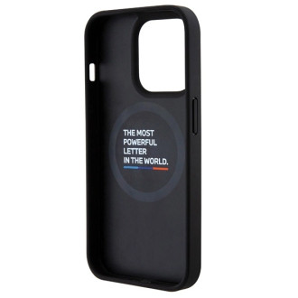 BMW Leather Carbon MagSafe iPhone 15 Pro Case - Black