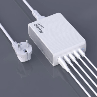 Dudao A228EU GaN nabíječka 1x USB-A 4x USB-C PD 228W - bílá