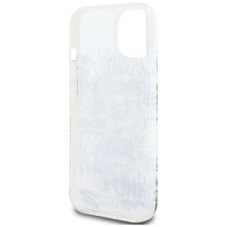 Hello Kitty IML Kitty On Bricks Graffiti case for iPhone 15 - white