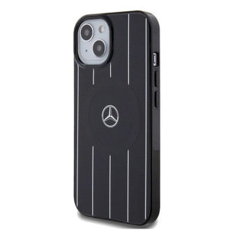 Mercedes Double Layer Crossed Lines MagSafe case for iPhone 15 - black