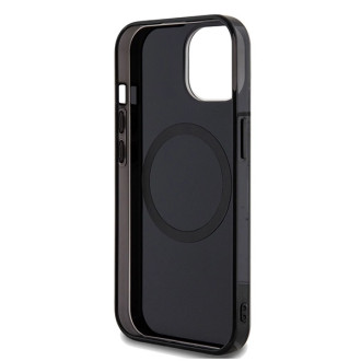 Mercedes Double Layer Crossed Lines MagSafe case for iPhone 15 - black