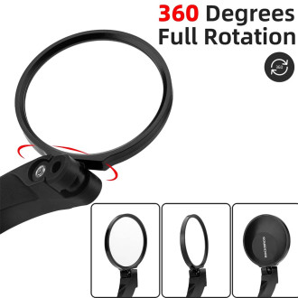 Rockbros 26210001004 bicycle mirror, right, rear - black