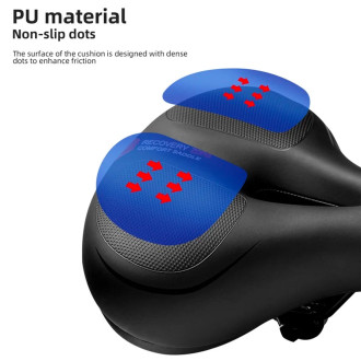 Rockbros AQ-6090R bicycle saddle - black and red