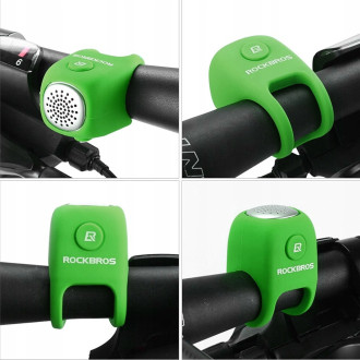 Rockbros CB1709GN electronic bicycle bell - green