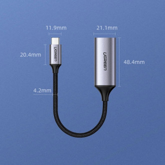 Ugreen USB Type C to HDMI 2.0 Adapter 4K @ 60 Hz Thunderbolt 3 for MacBook / PC gray (70444)