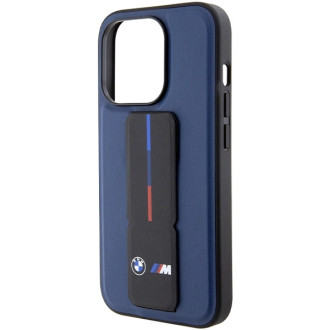 BMW M Grip Stand Bicolor case for iPhone 15 Pro - navy blue