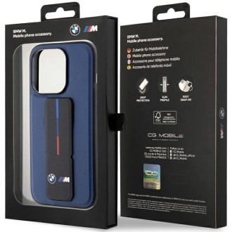 BMW M Grip Stand Bicolor case for iPhone 15 Pro - navy blue