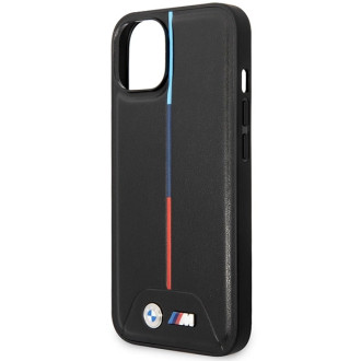 BMW M Quilted Tricolor case for iPhone 15 / 14 / 13 - black