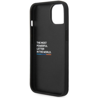 BMW M Quilted Tricolor case for iPhone 15 / 14 / 13 - black