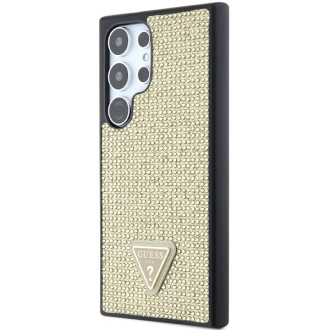 Guess Rhinestone Triangle case for Samsung Galaxy S24 Ultra - gold