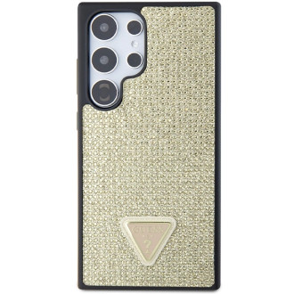 Guess Rhinestone Triangle case for Samsung Galaxy S24 Ultra - gold