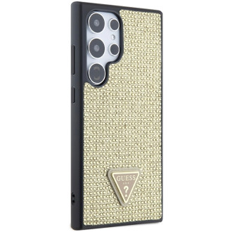Guess Rhinestone Triangle case for Samsung Galaxy S24 Ultra - gold