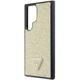 Guess Rhinestone Triangle case for Samsung Galaxy S24 Ultra - gold