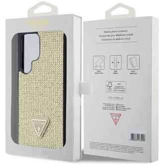 Guess Rhinestone Triangle case for Samsung Galaxy S24 Ultra - gold